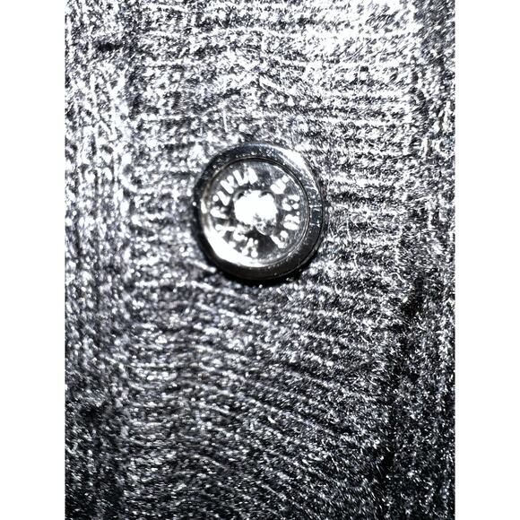 BCBGMAXAZRIA women's hoodie Long cardigan wool Angora black lightweight M/L - Picture 4 of 7